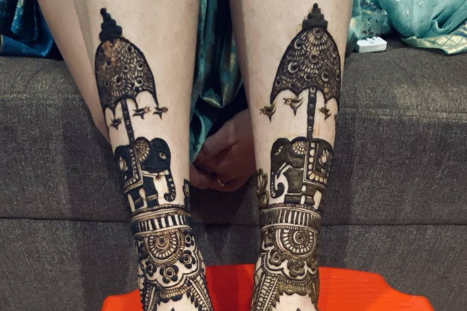 Sakshi bridal feet