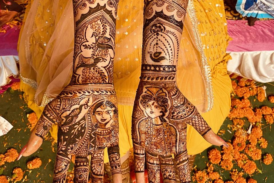 Beautiful bridal mehndi