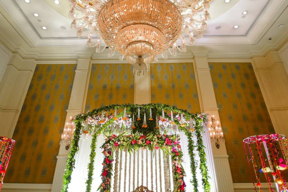 Wide angle Mehendi stage
