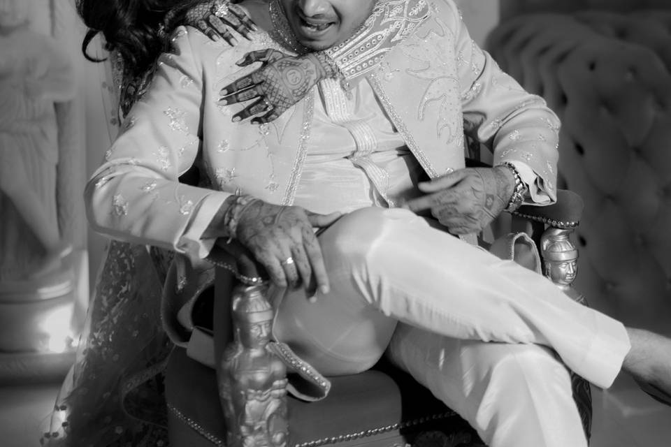 Couple candid portraits
