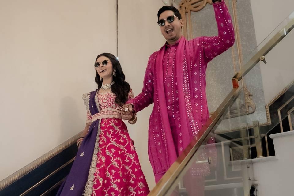 Couple candid portraits