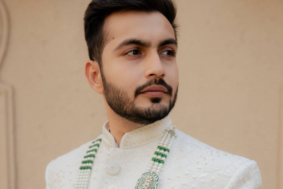 Groom's portrait