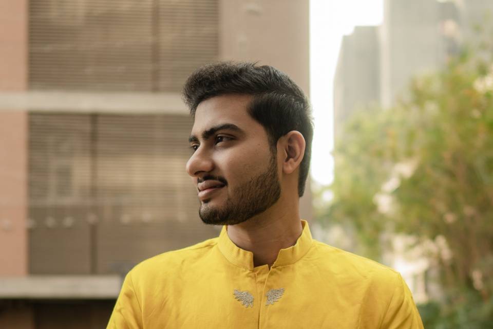 Groom's portrait