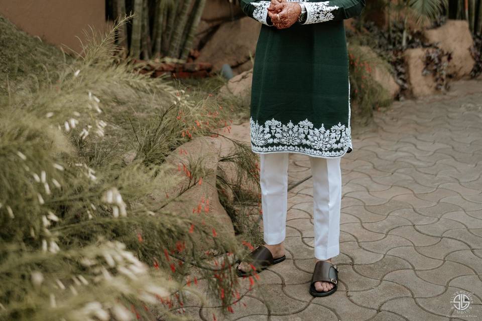 Groom's portrait