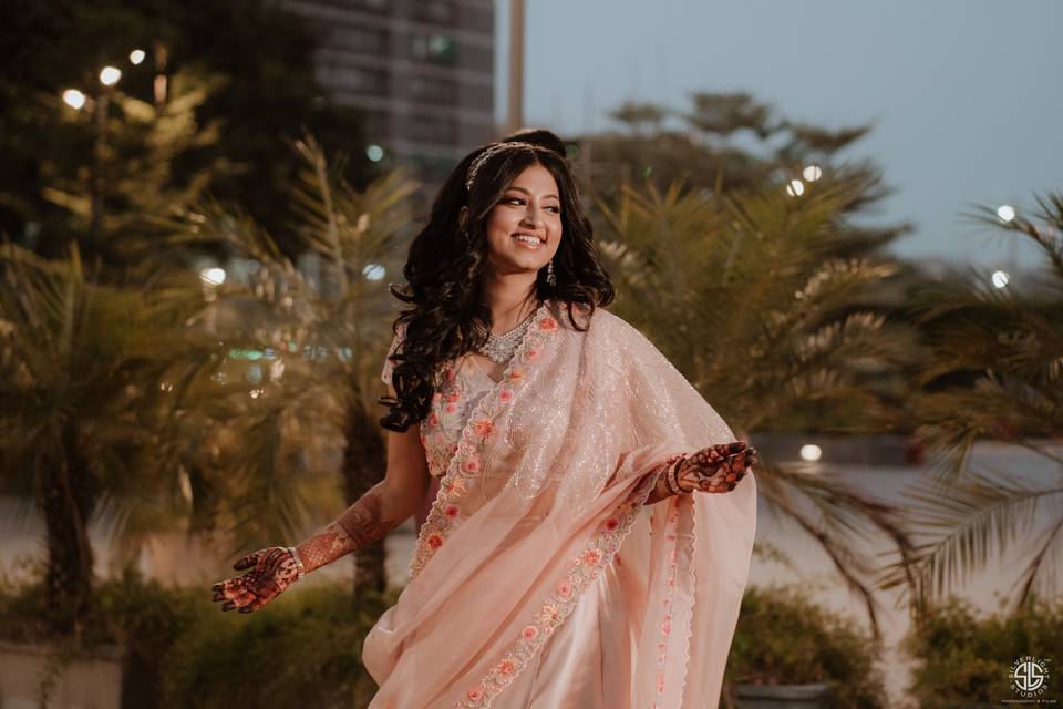 Bride candid shot