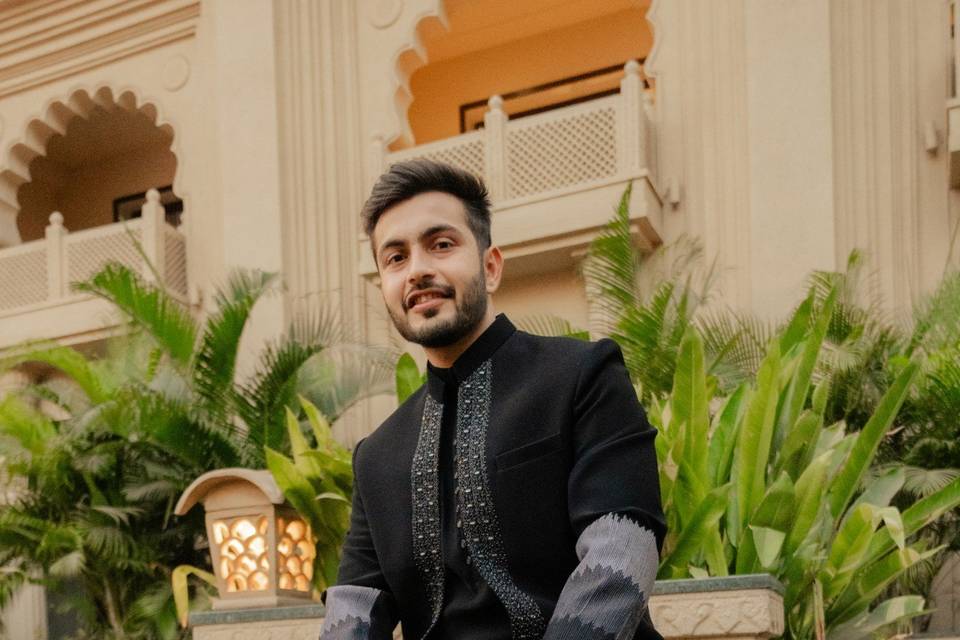 Groom's portrait