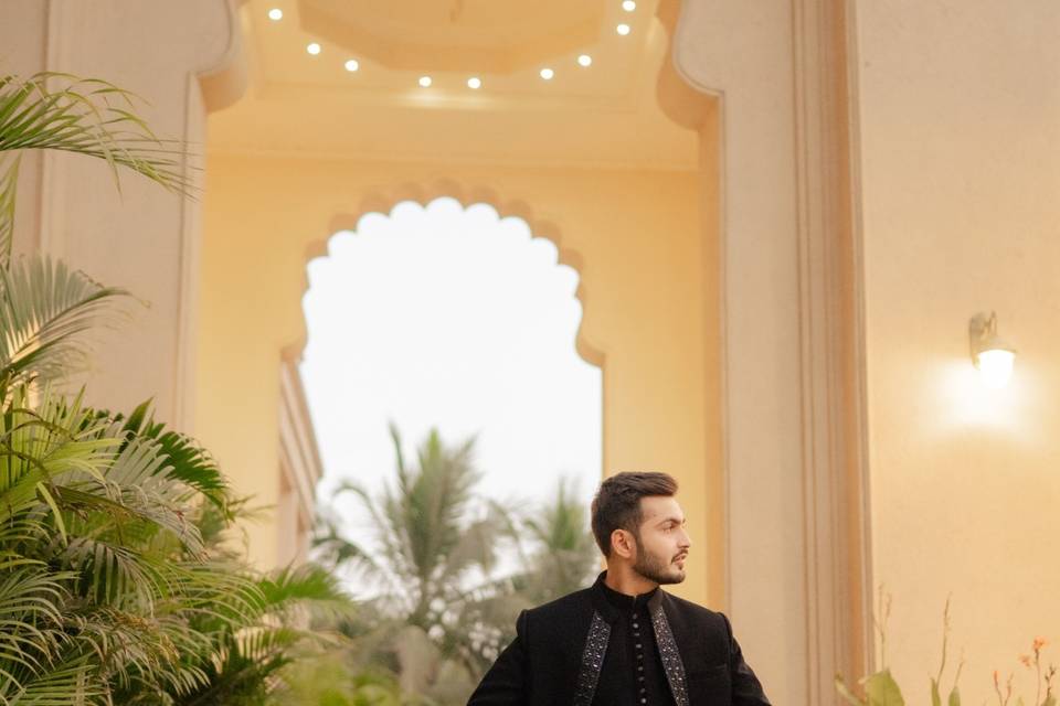 Groom's portrait