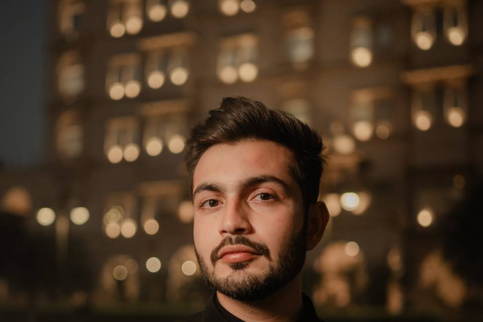 Groom's portrait