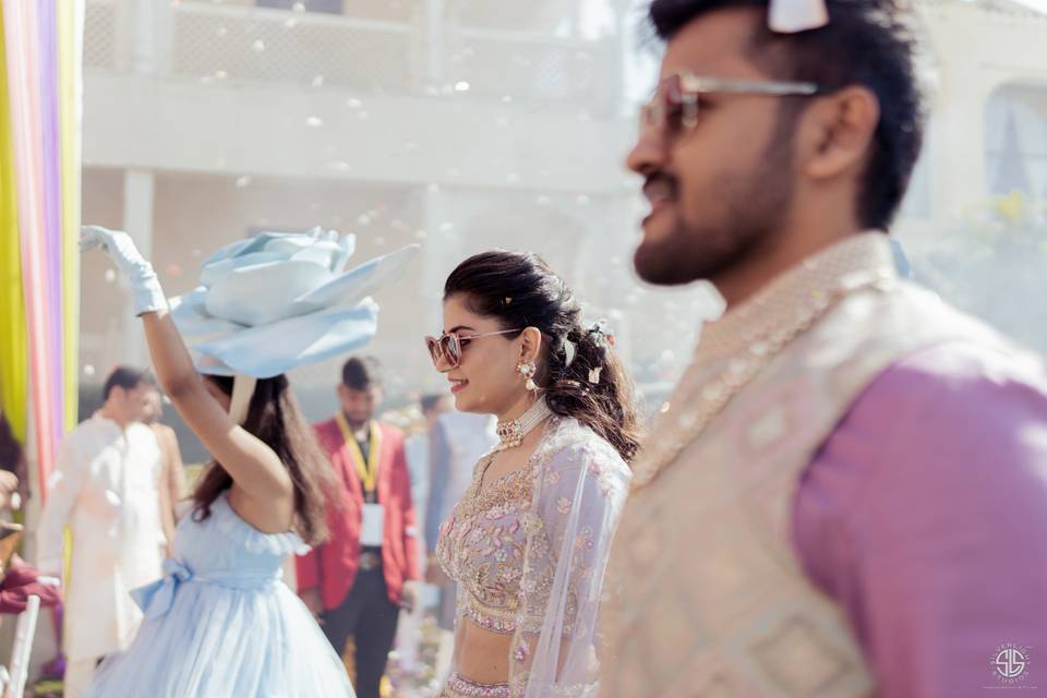 Couple's candid