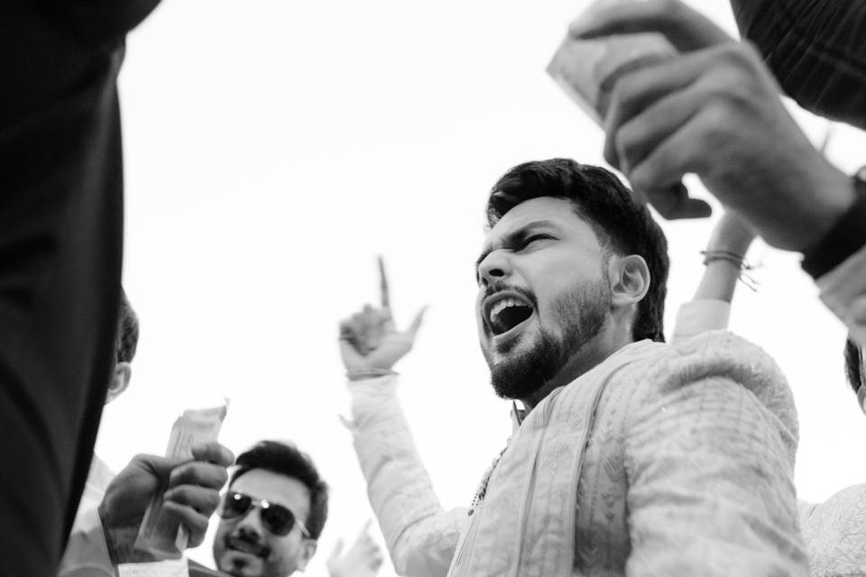 Groom's candid shot