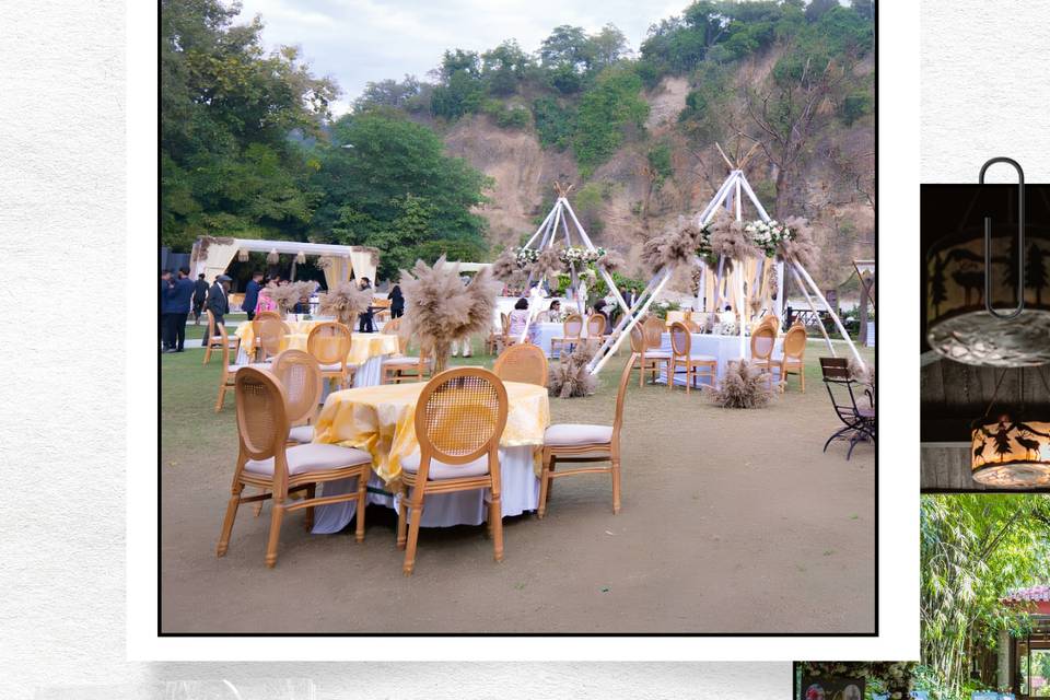 Boho theme decor