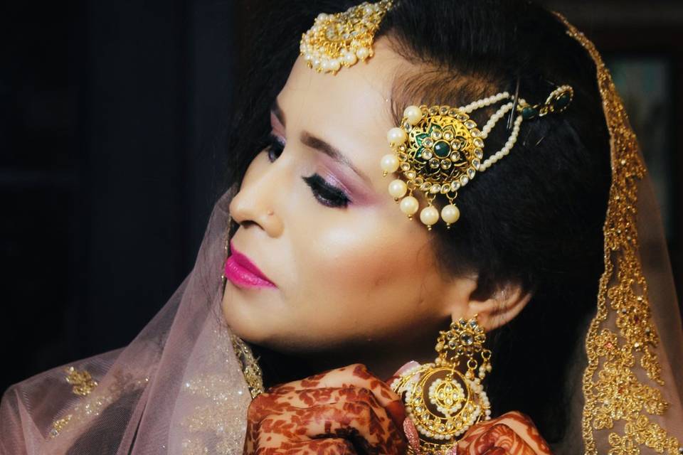 HD makeup for nikkah