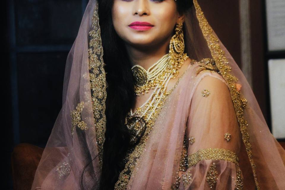 HD makeup for nikkah