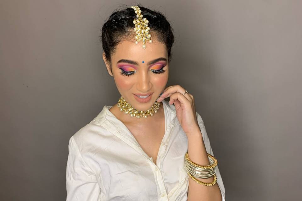 Mehndi makeup