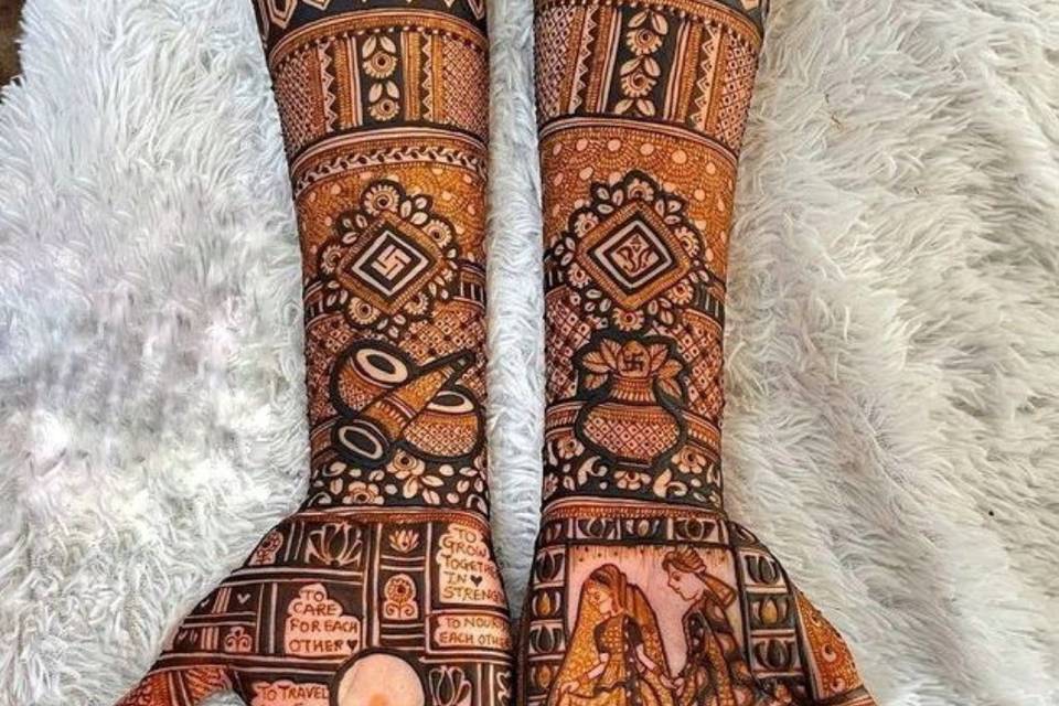 Lucky mehndi art