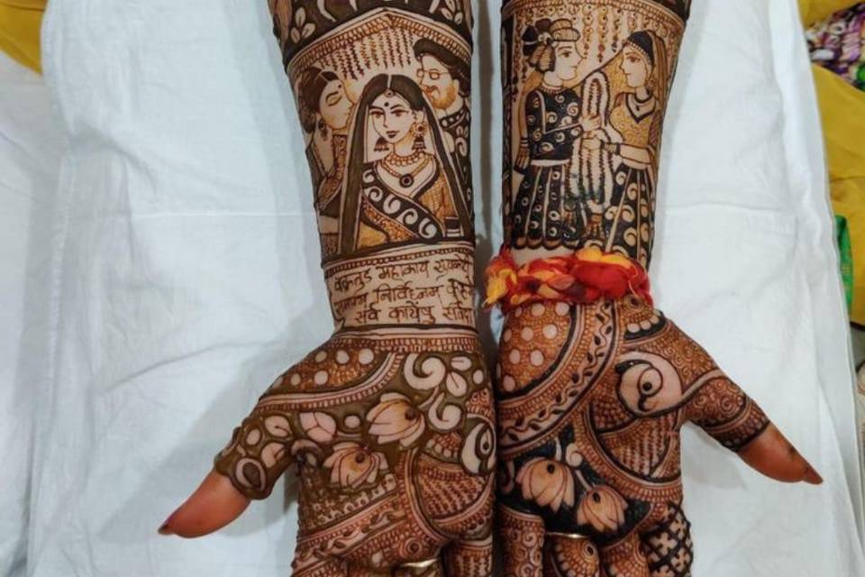 Lucky mehndi art