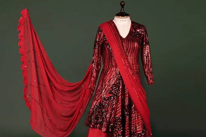 Red Saree