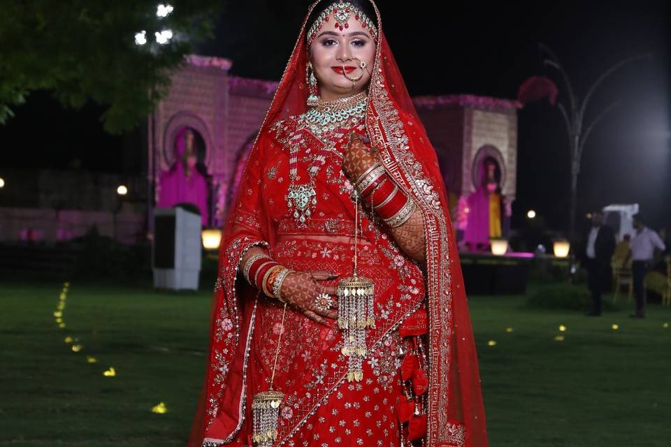 U.P Bridal look