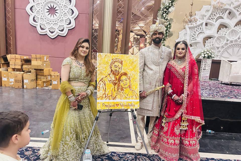 Beautiful Haldi Magic art
