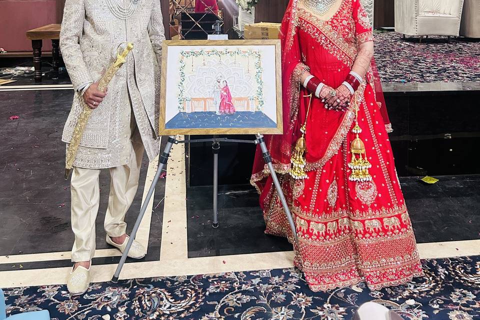 Live Wedding Painting