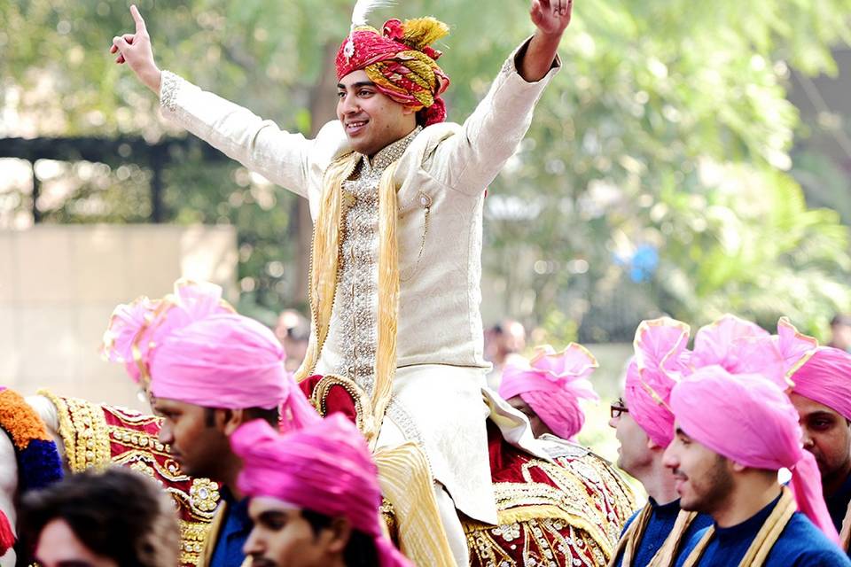 Groom's entry