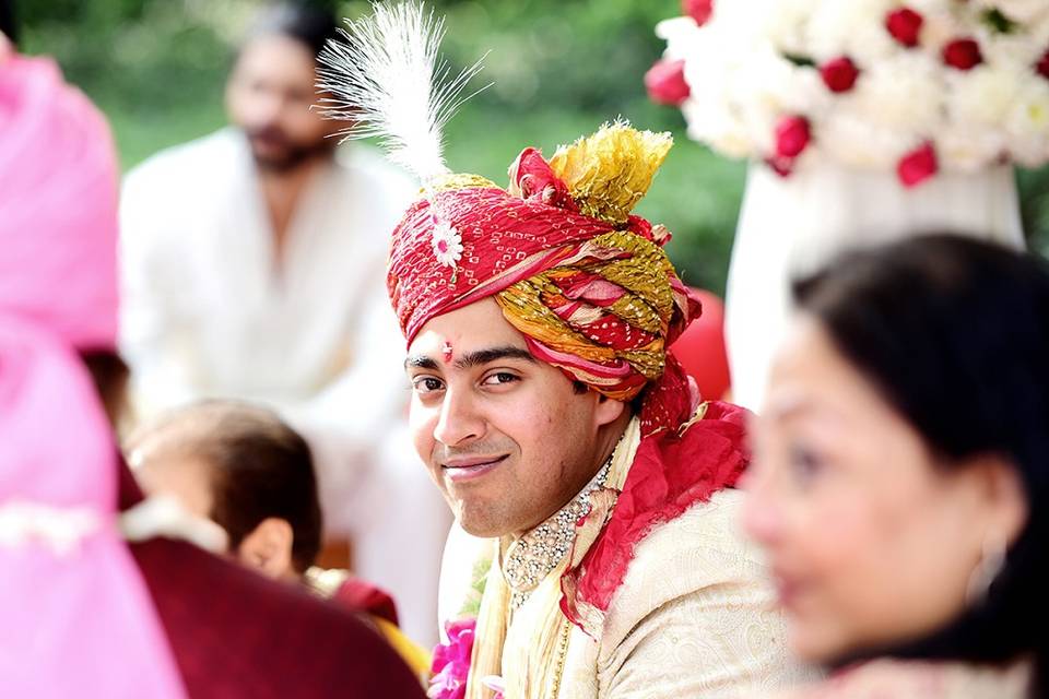 Groom's entry