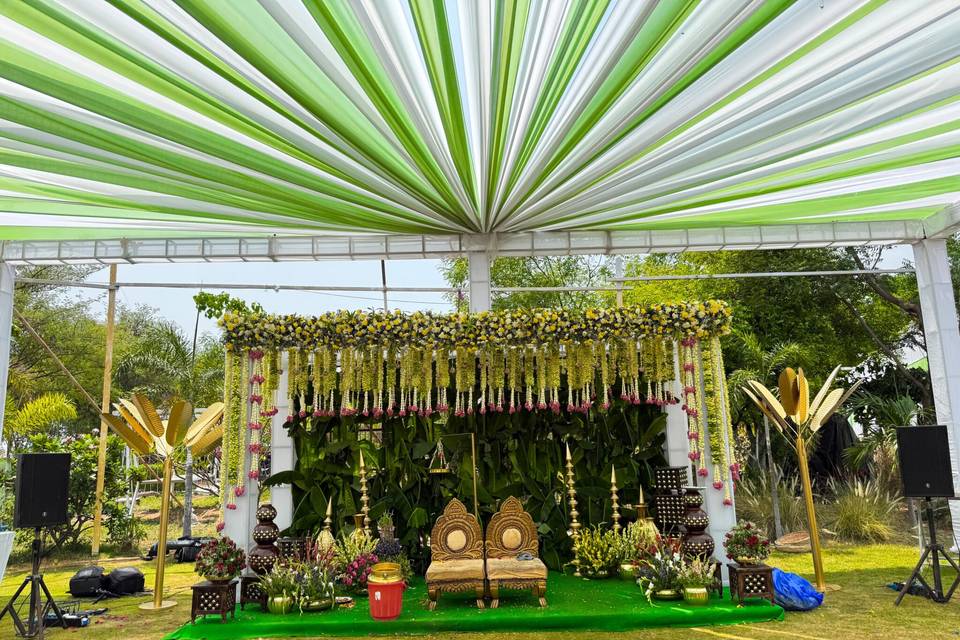 Lawn area Haldi Function