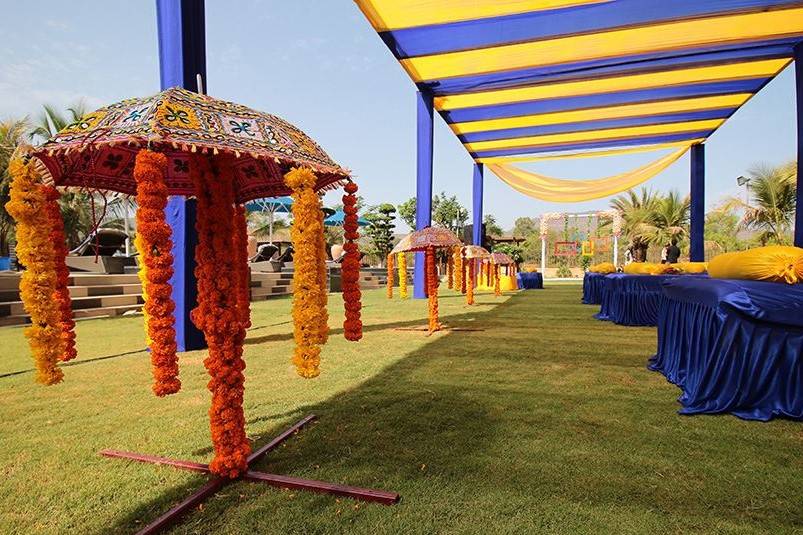 Outdoor Haldi Decorations