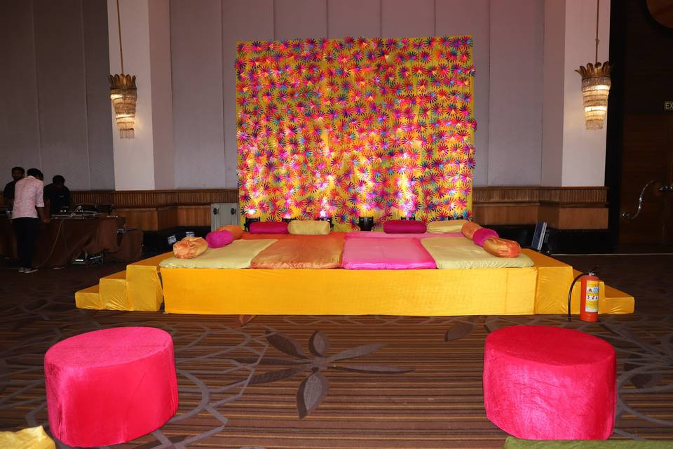 Bride's Area - Haldi Ceremony