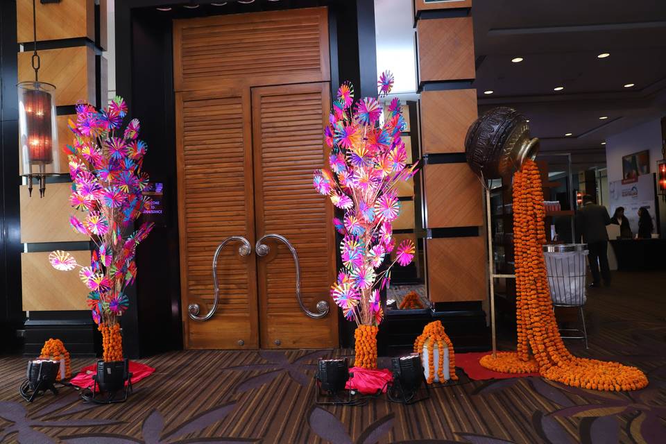 Hall Entrance Decor for Haldi