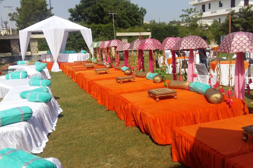 Outdoor Setup Mehendi Ceremony