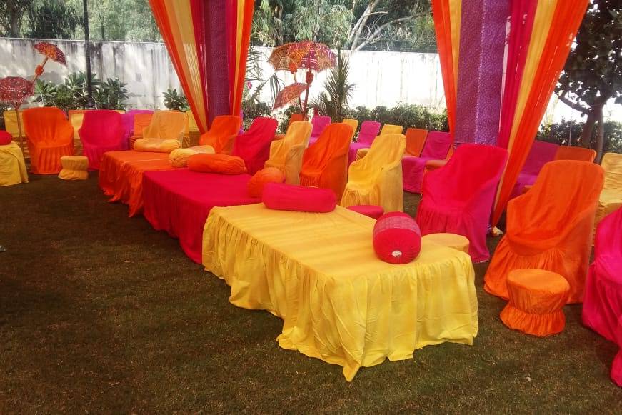 Outdoor Setup Mehendi Ceremony