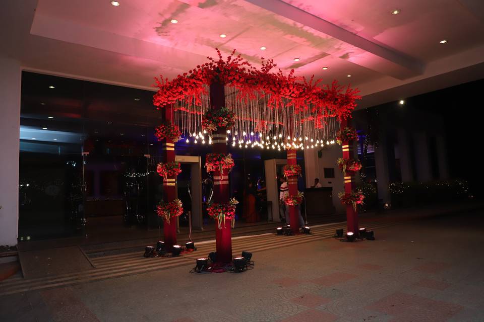 Sangeet Hall Entrance Decor