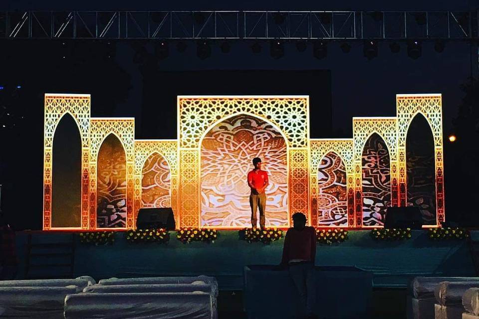 Led mapping for sangeet