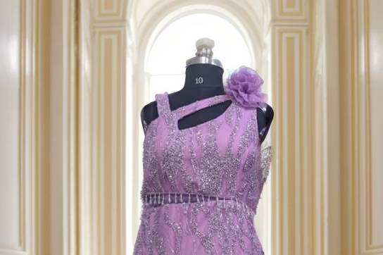 Lilac fishcut gown