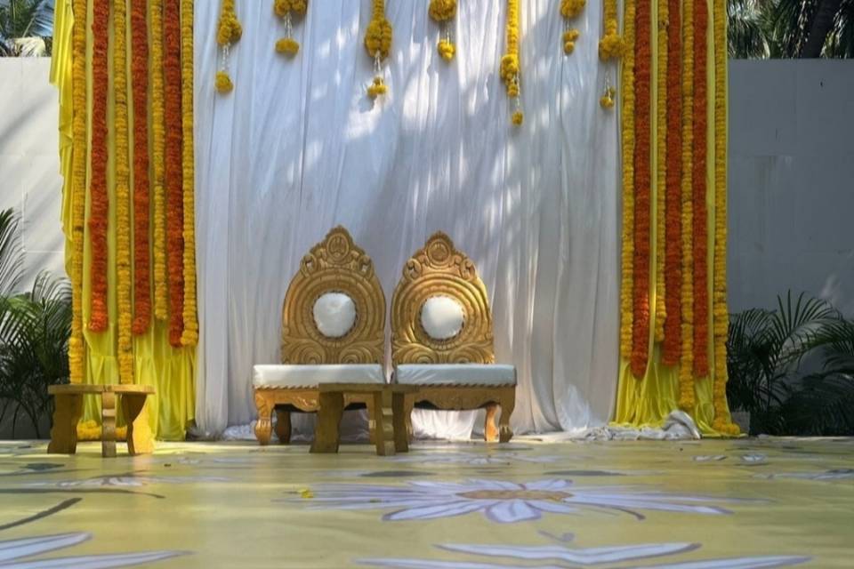Haldi Stage decor