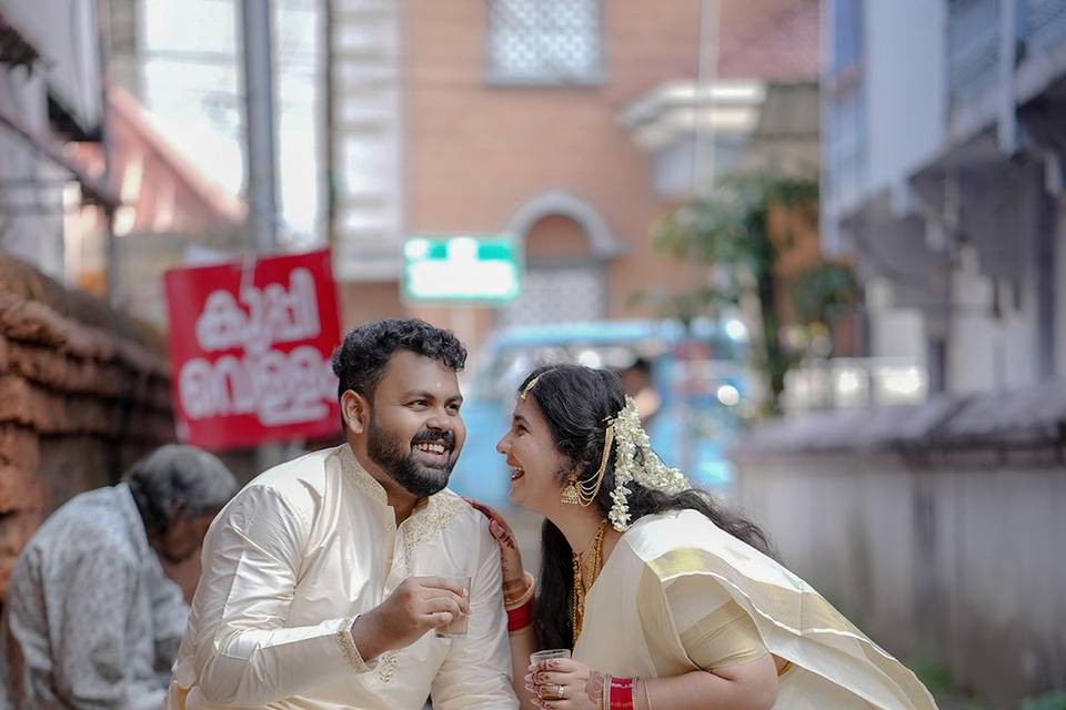 Couple Enjoying Tea Together