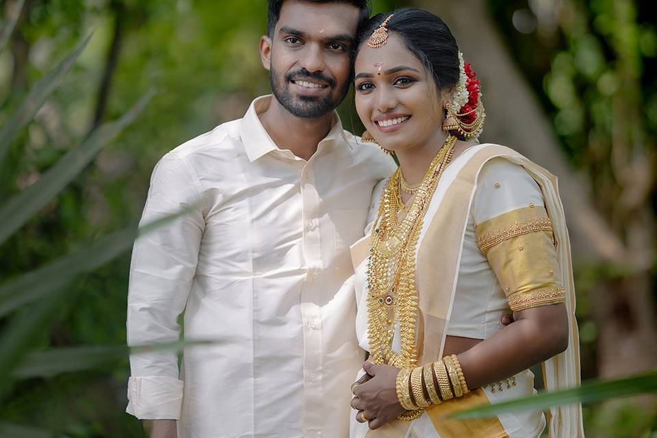 BRIDE AND GROOM KERALA STYLE