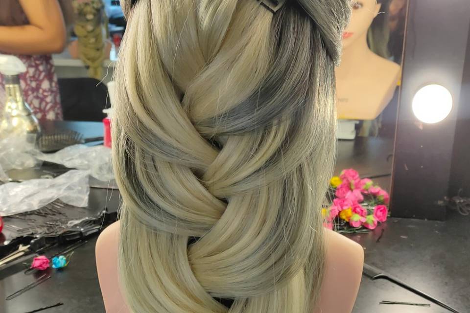 Intricate hairstyle