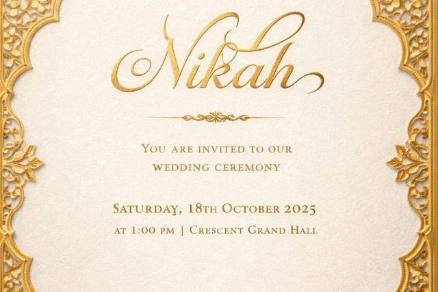 Wedding invite