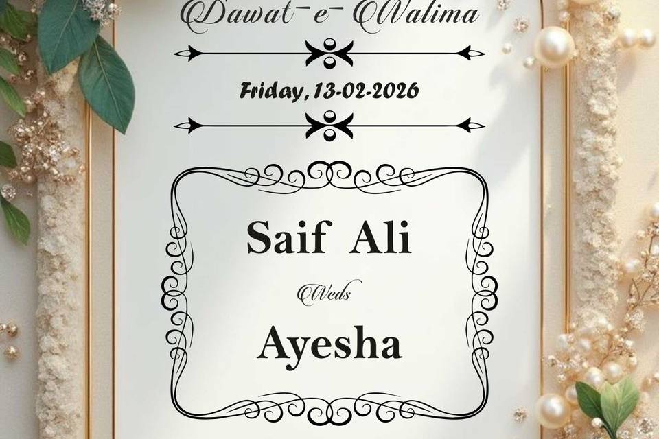 Wedding invite