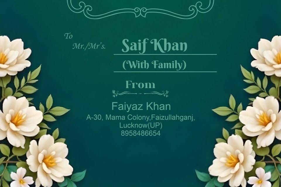 Wedding invite