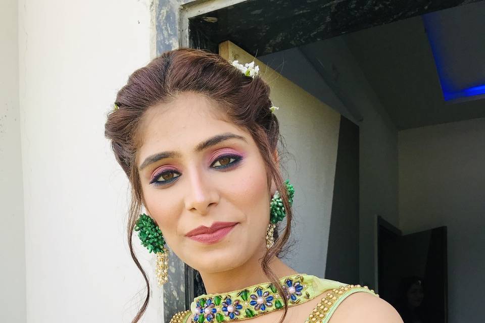 Mhendi makeup