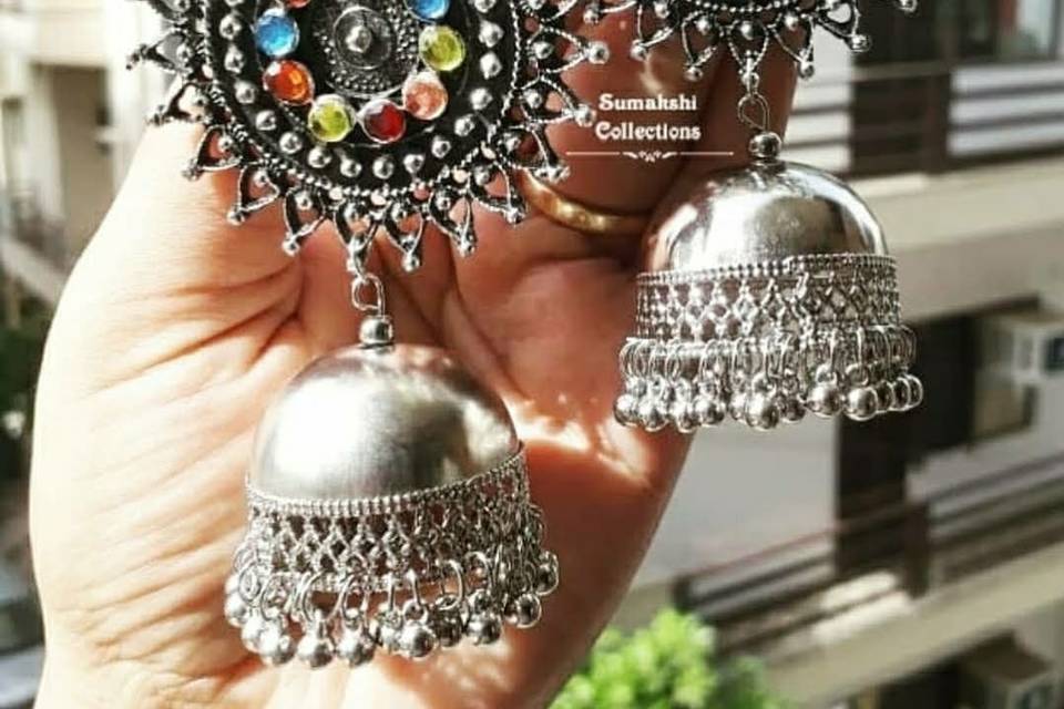 Multi Stud Jhumkas