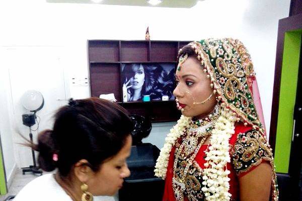 Preparing the bride