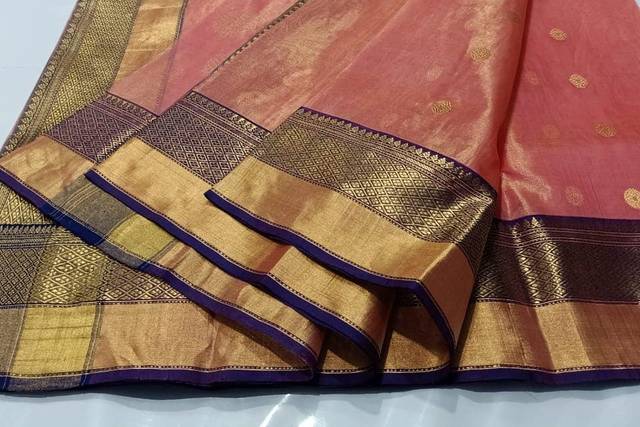 Pure Soft Silk :: Chanderi handloom pure pattu soft silk zari work saree -  Chanderi Silk Feb