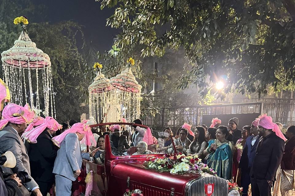 Vintage car for baraat