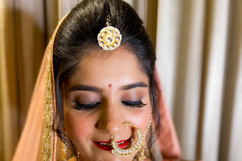 Bridal makeup look