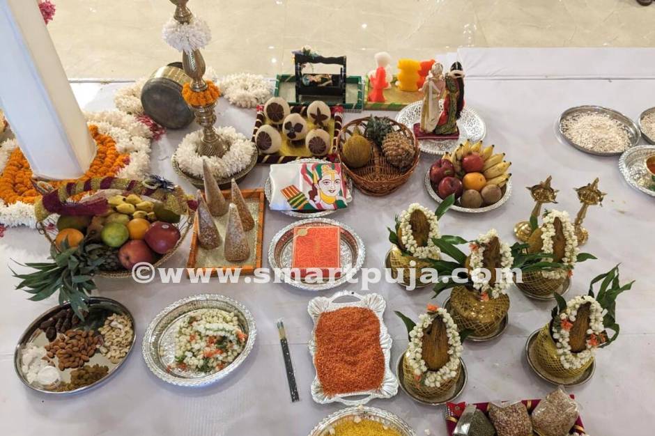 Puja with rituals