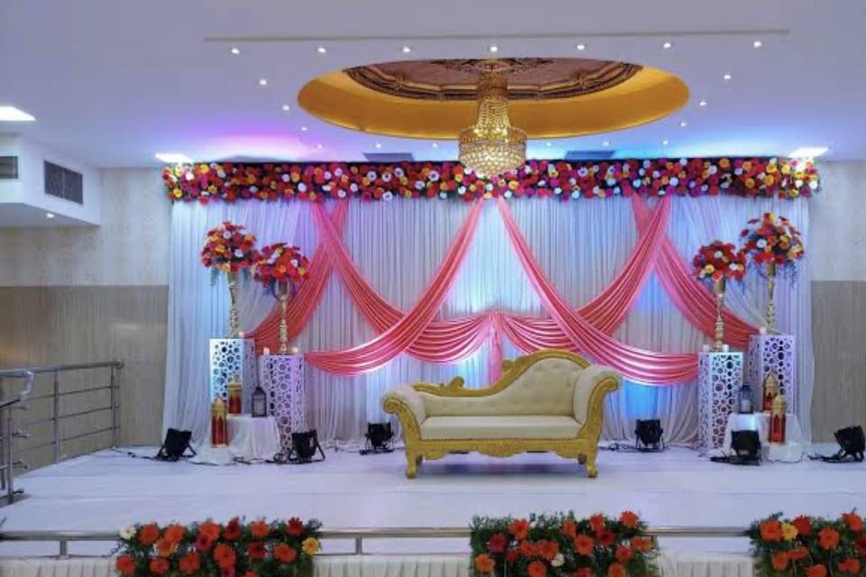 Destination wedding stage